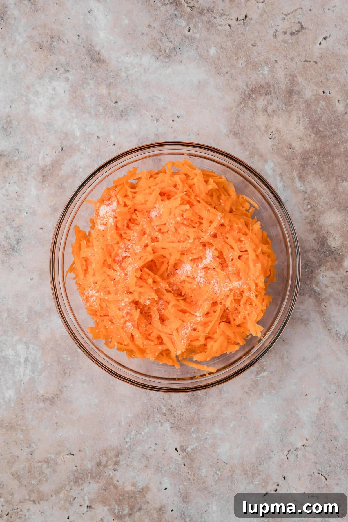 Sweet Potatoes Shredded in a bowl 