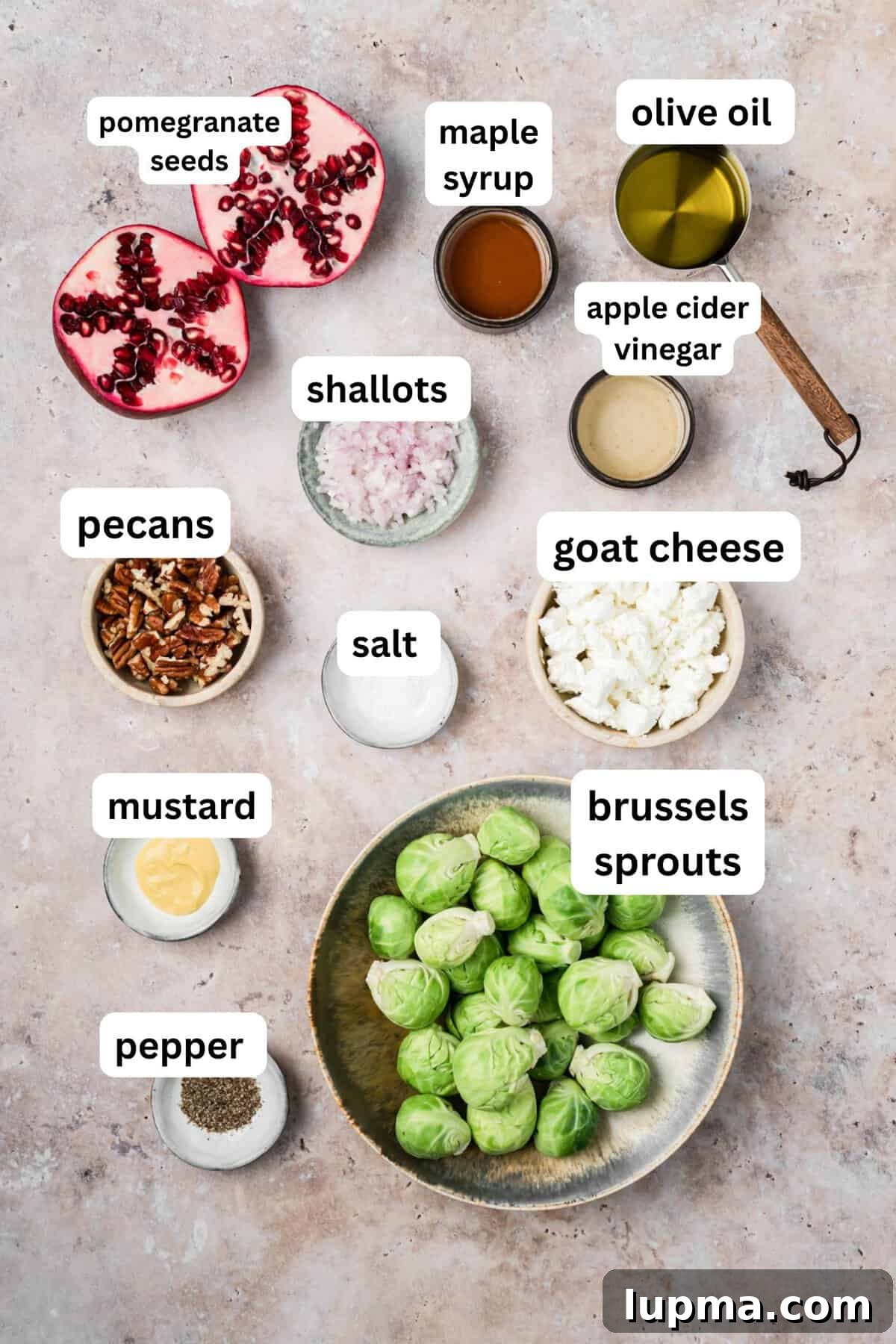 Brussels Sprouts Salad recipe ingredients