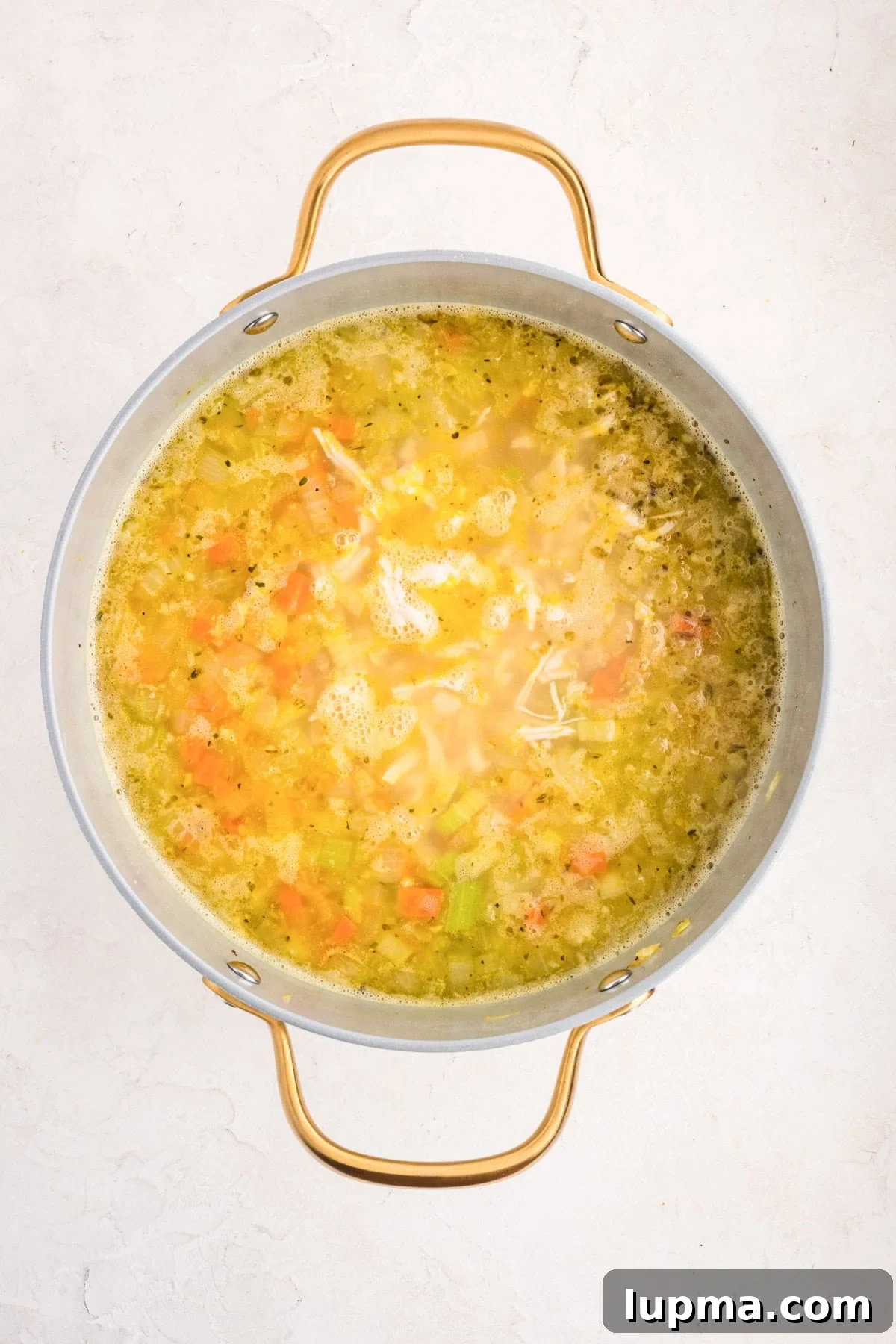 Chicken Pastina Soup: Classic Italian Penicillin Remedy 8 Chicken Pastina Soup in a dutch oven